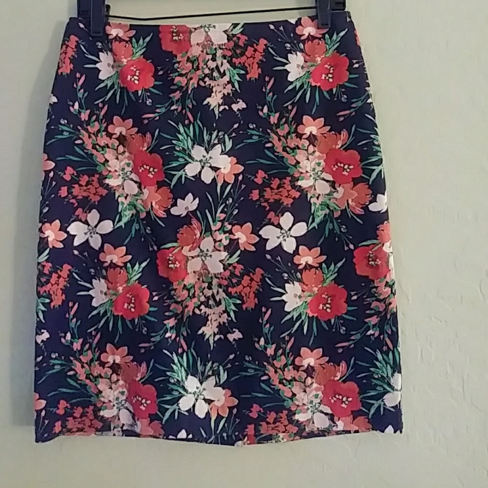 Talbots Floral Pencil Skirt.